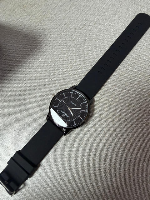 XENLEX Classic Black Quartz Watch – Minimal Dial Edition
