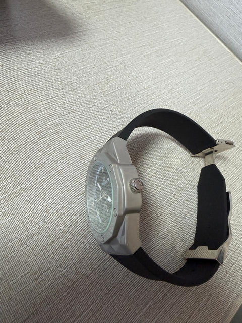 Hublot Classic Fusion Skeleton Automatic – Silver Case Black Strap